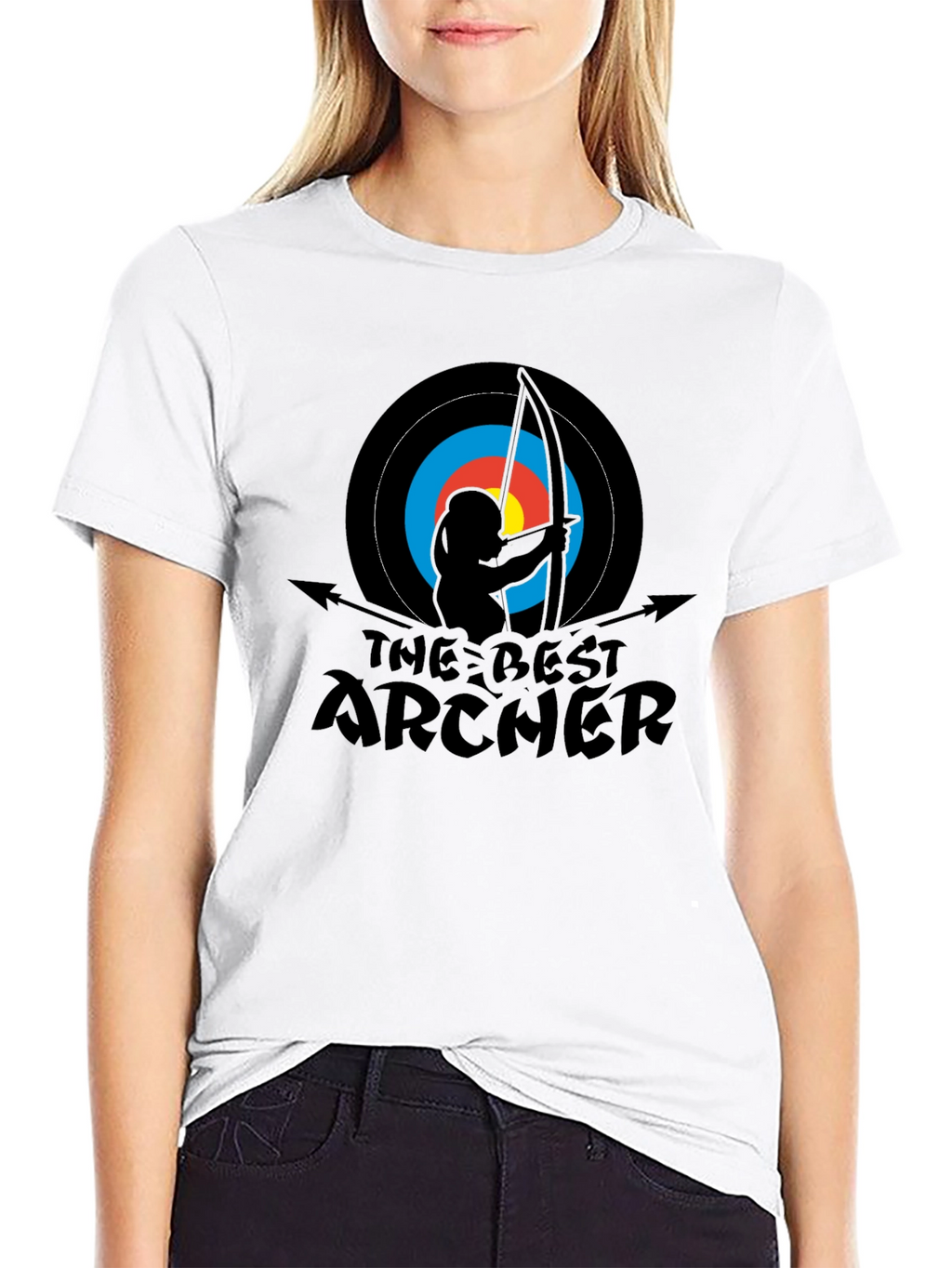 The Best Archer T-Shirt - Archery Target Bow Arrow