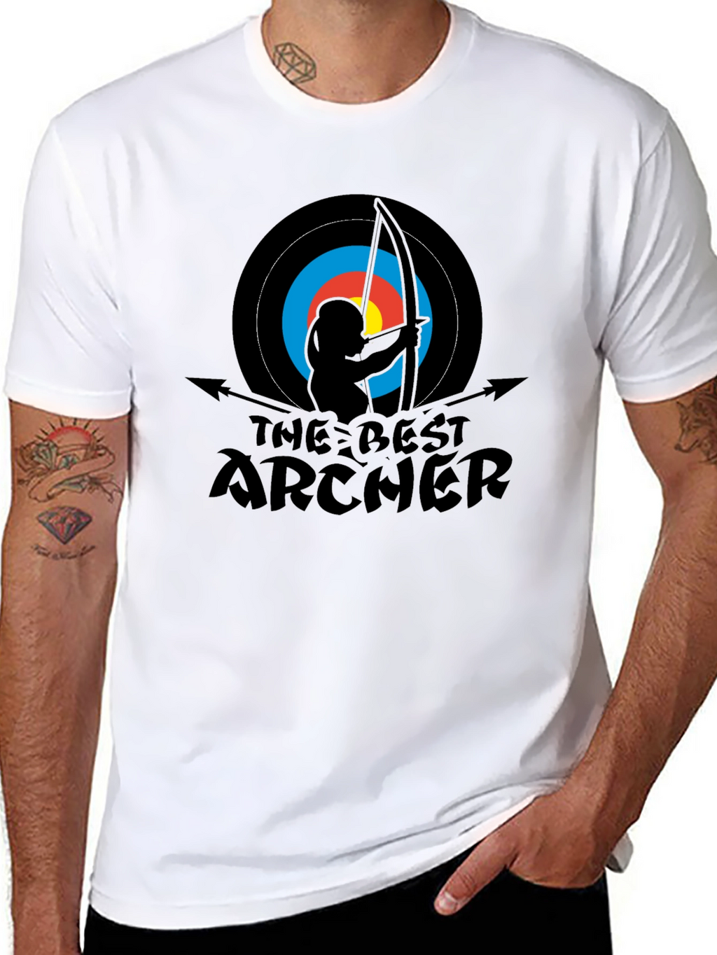 The Best Archer T-Shirt - Archery Target Bow Arrow