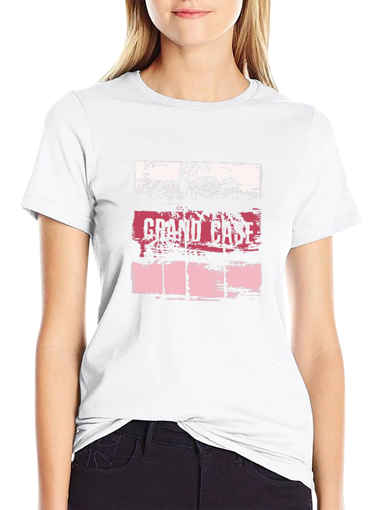 Grand Case Palm Tree Graphic T-Shirt