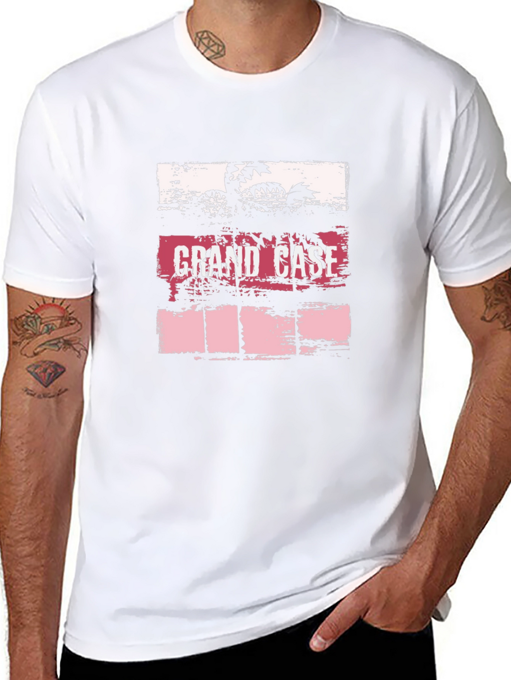 Grand Case Palm Tree Graphic T-Shirt