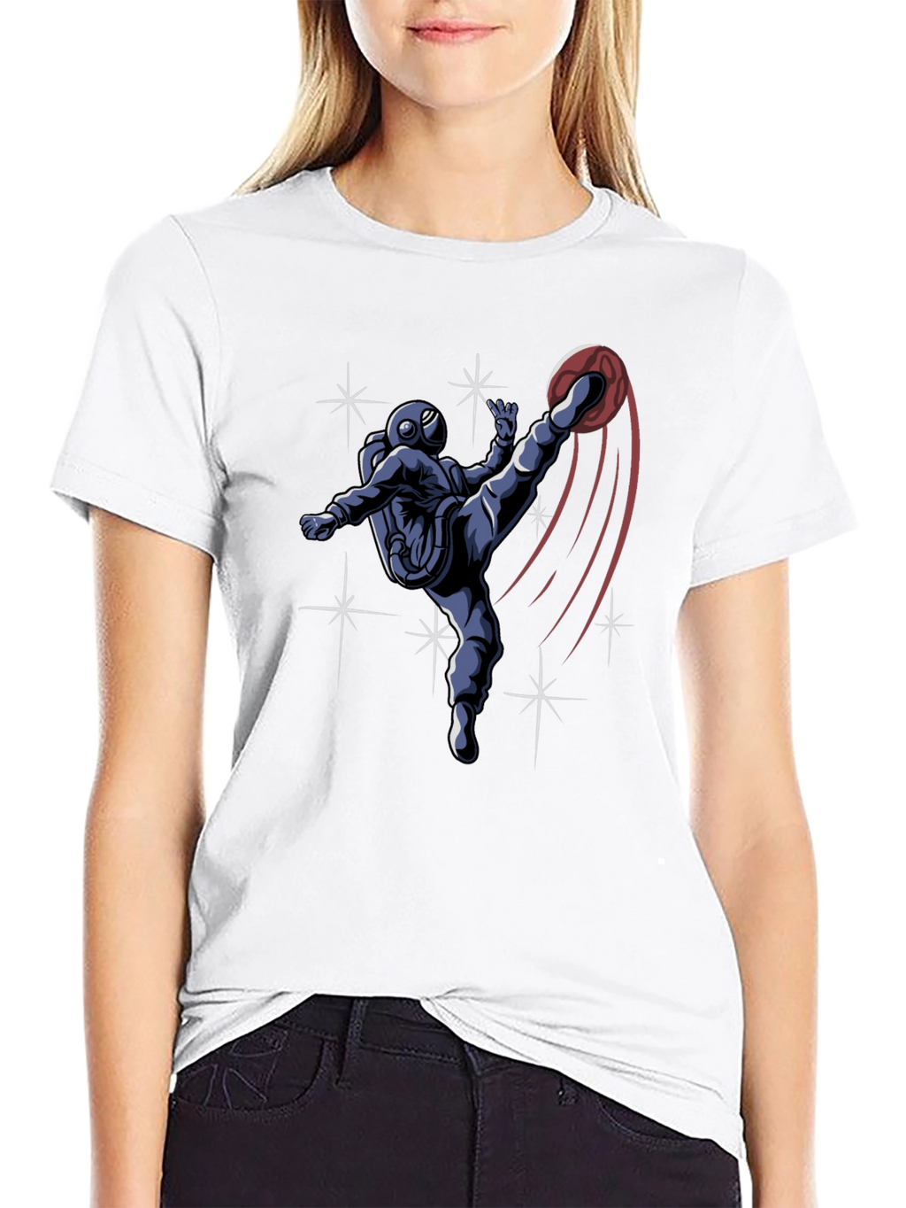 Astronaut Soccer T-Shirt - Space Kick