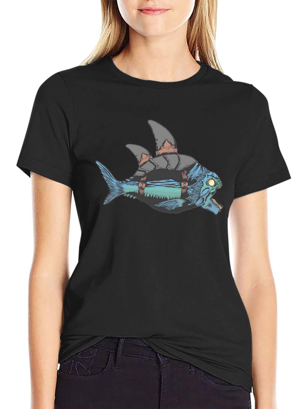 Armored Fish Graphic Tee
