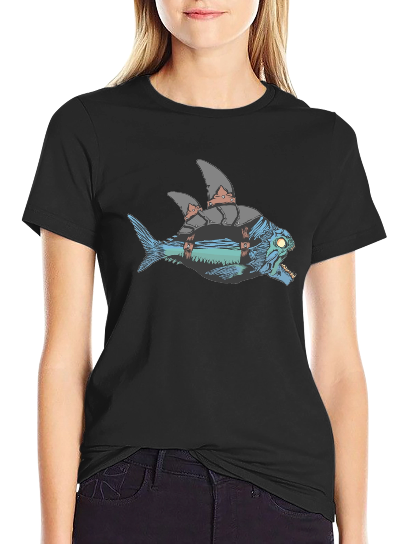 Armored Fish Graphic Tee