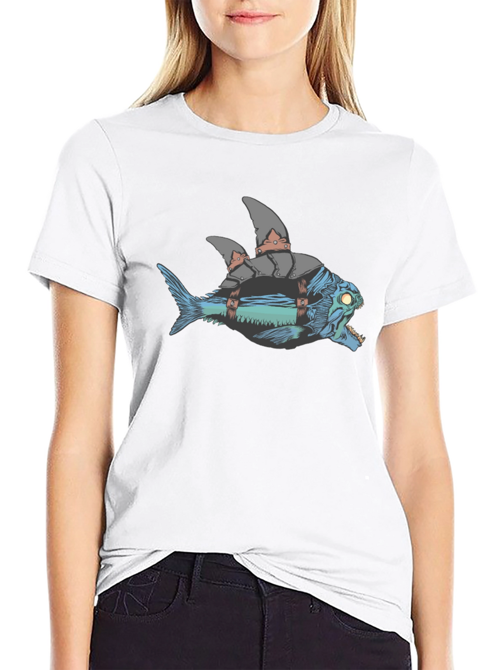 Armored Fish Graphic Tee