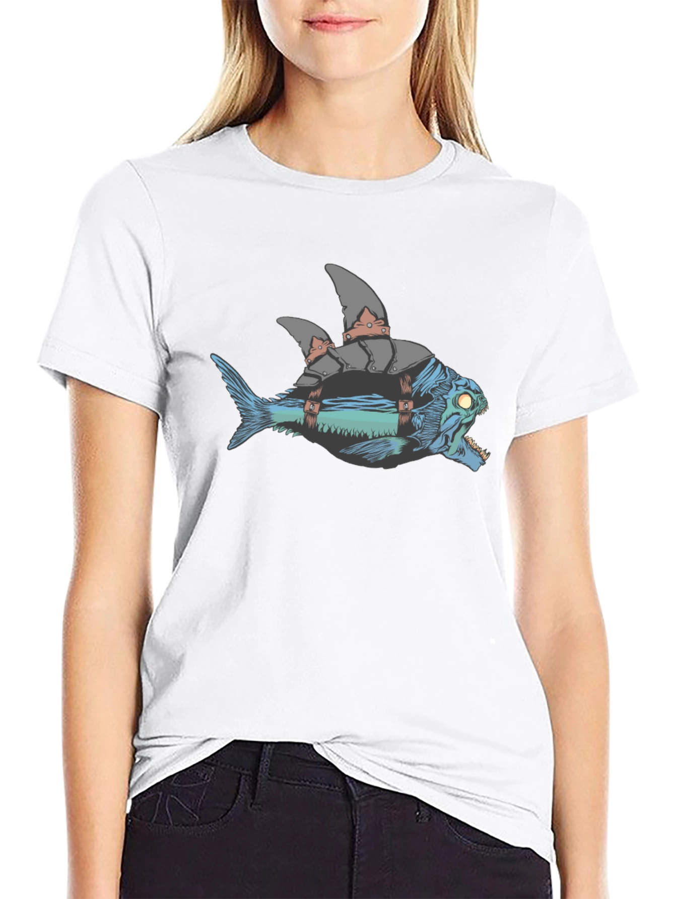 Armored Fish Graphic Tee