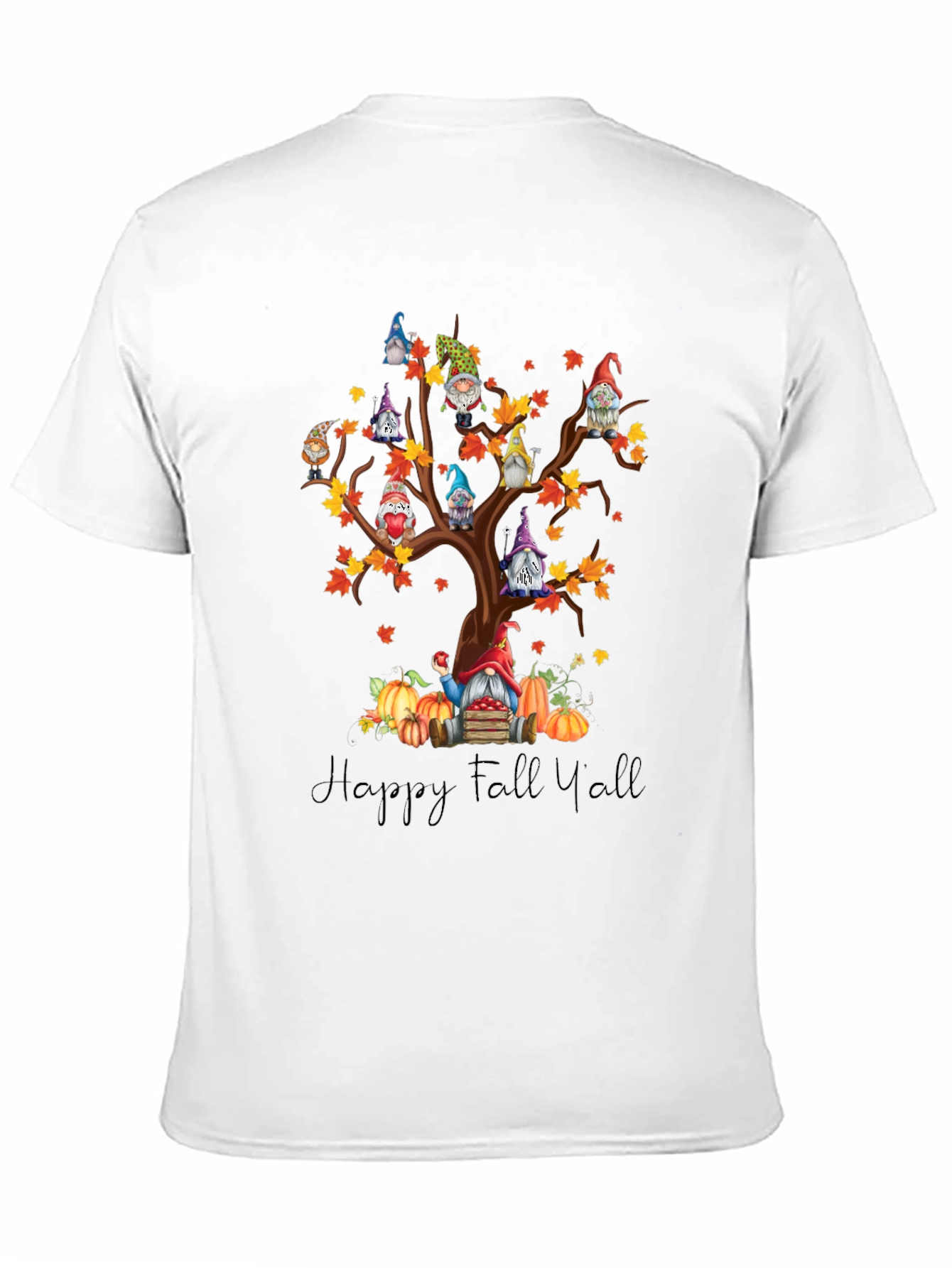 Fall Gnomes Tree T-Shirt - Happy Fall Yall