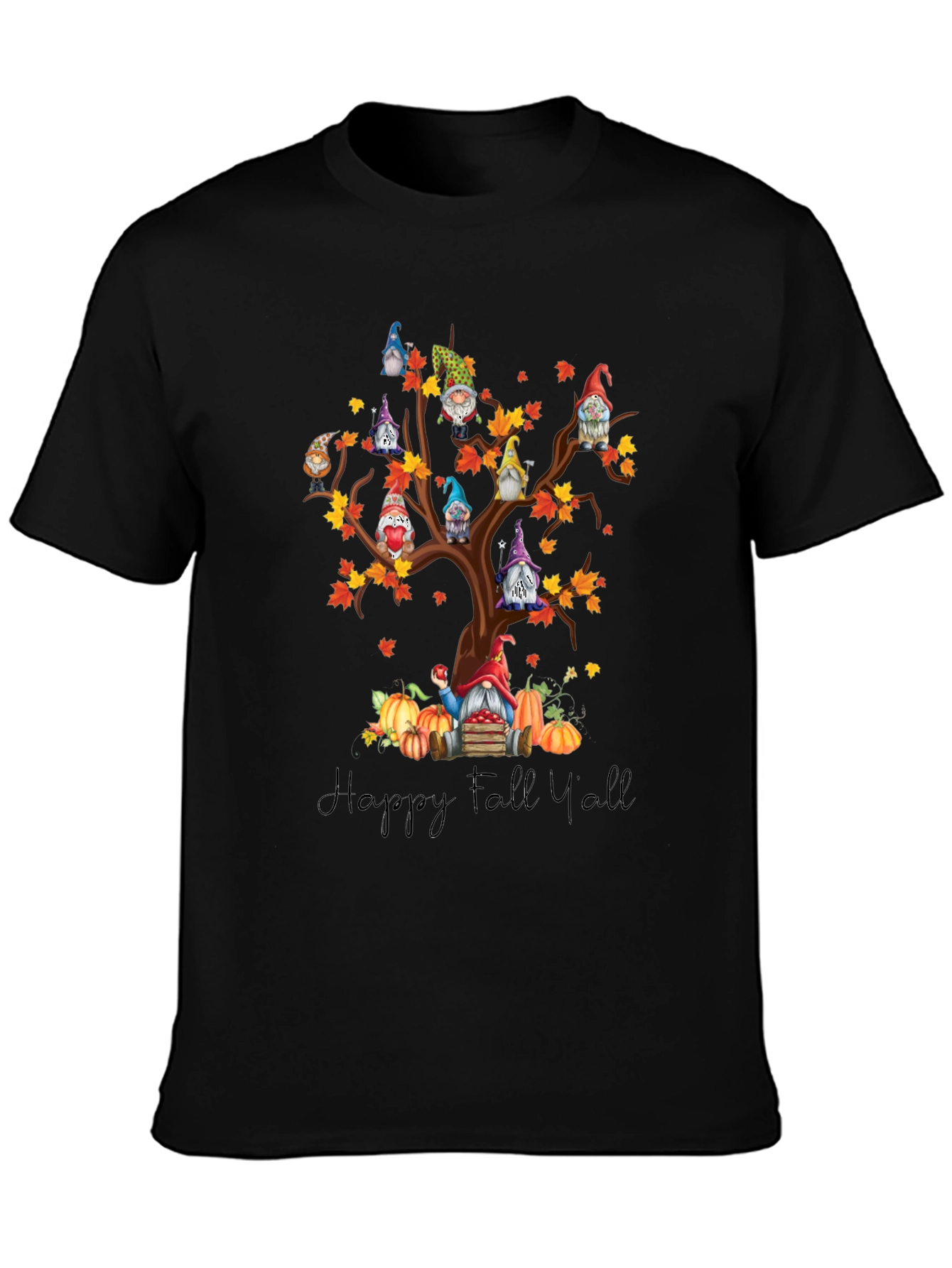 Fall Gnomes Tree T-Shirt - Happy Fall Yall