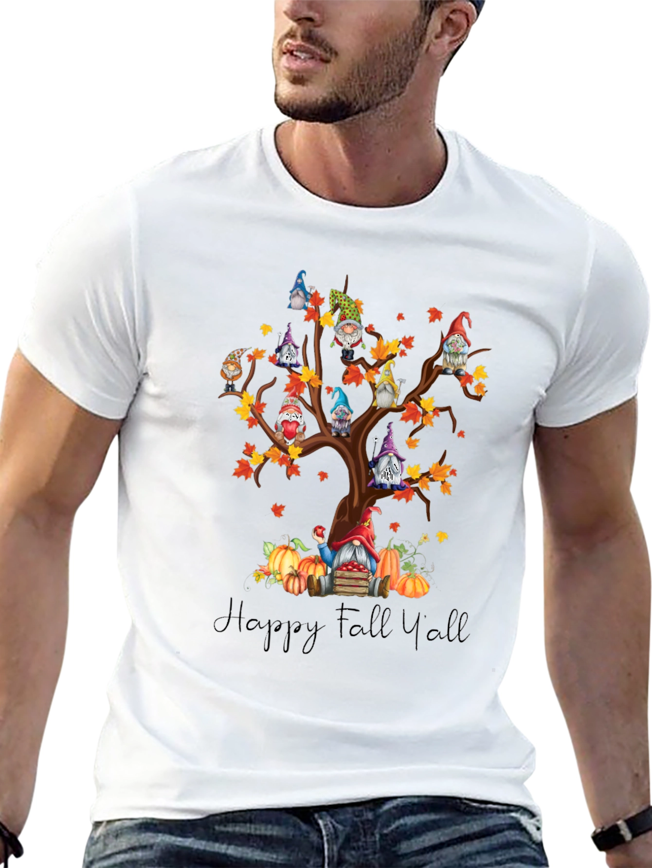 Fall Gnomes Tree T-Shirt - Happy Fall Yall