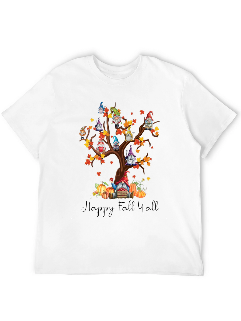 Fall Gnomes Tree T-Shirt - Happy Fall Yall