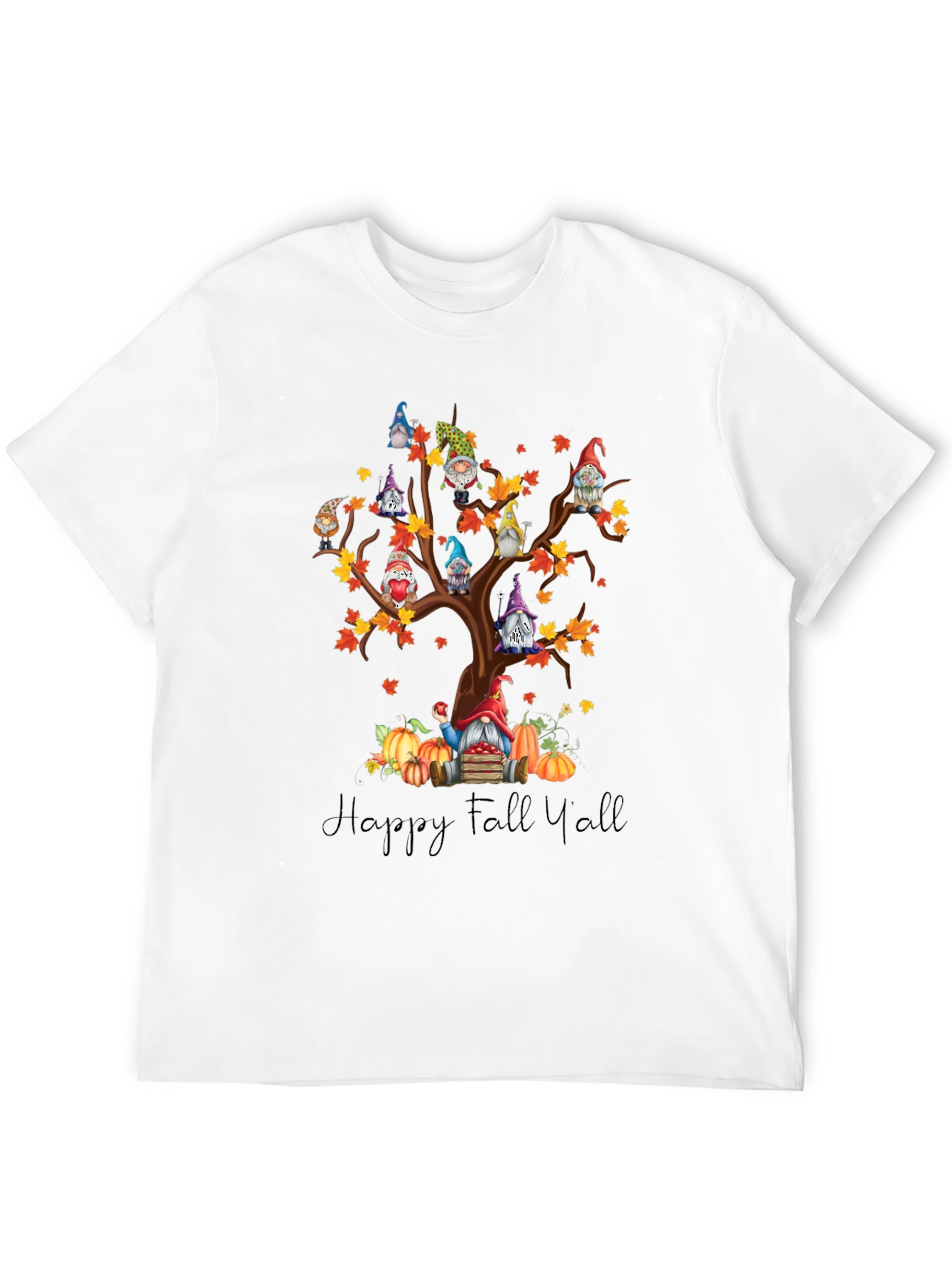 Fall Gnomes Tree T-Shirt - Happy Fall Yall