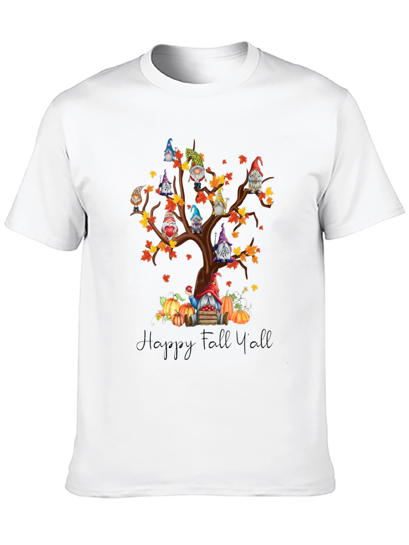 Fall Gnomes Tree T-Shirt - Happy Fall Yall