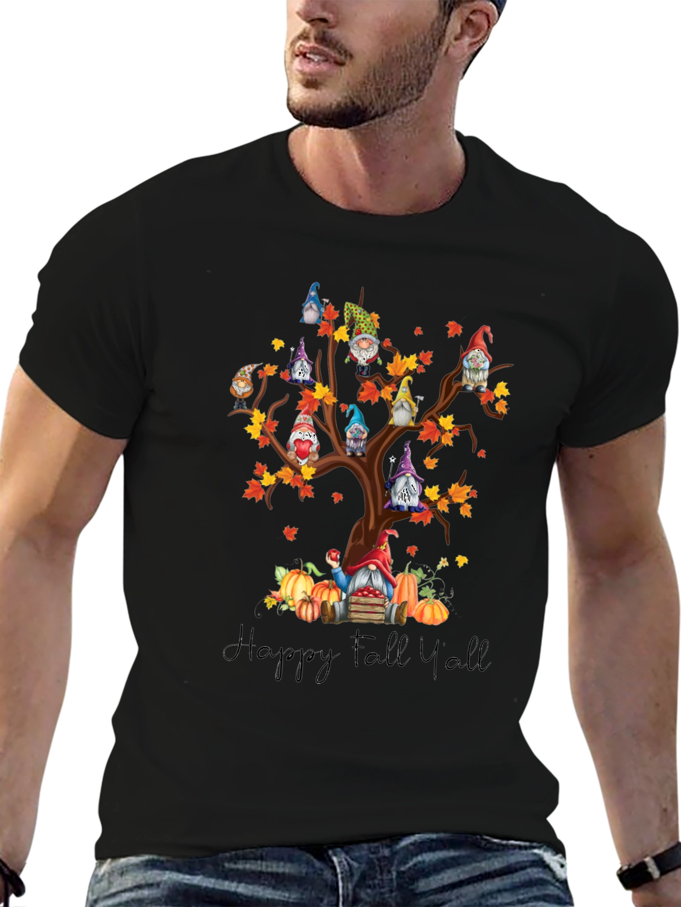 Fall Gnomes Tree T-Shirt - Happy Fall Yall