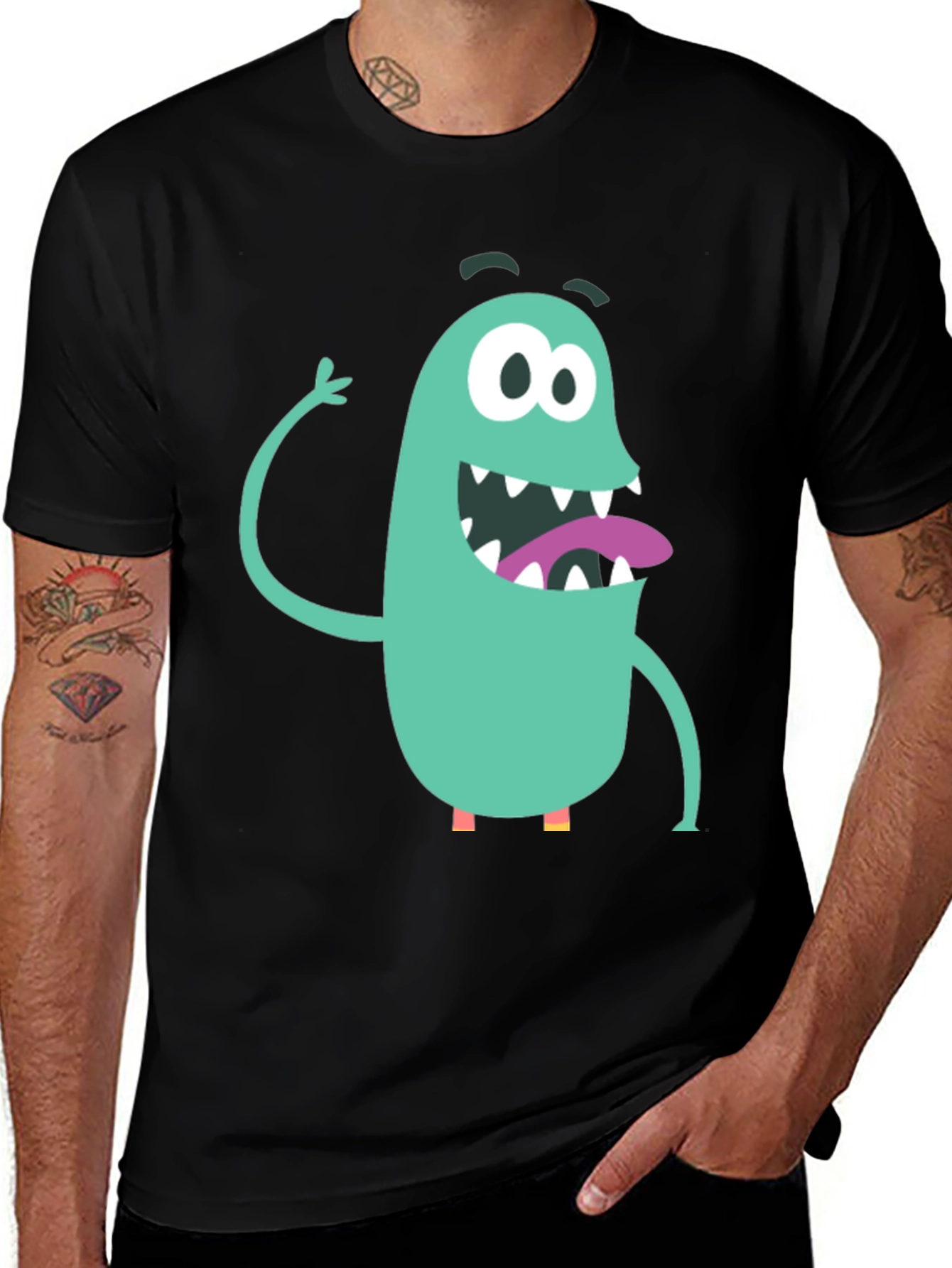 Monster Graphic T-Shirt - Fun Cartoon Design