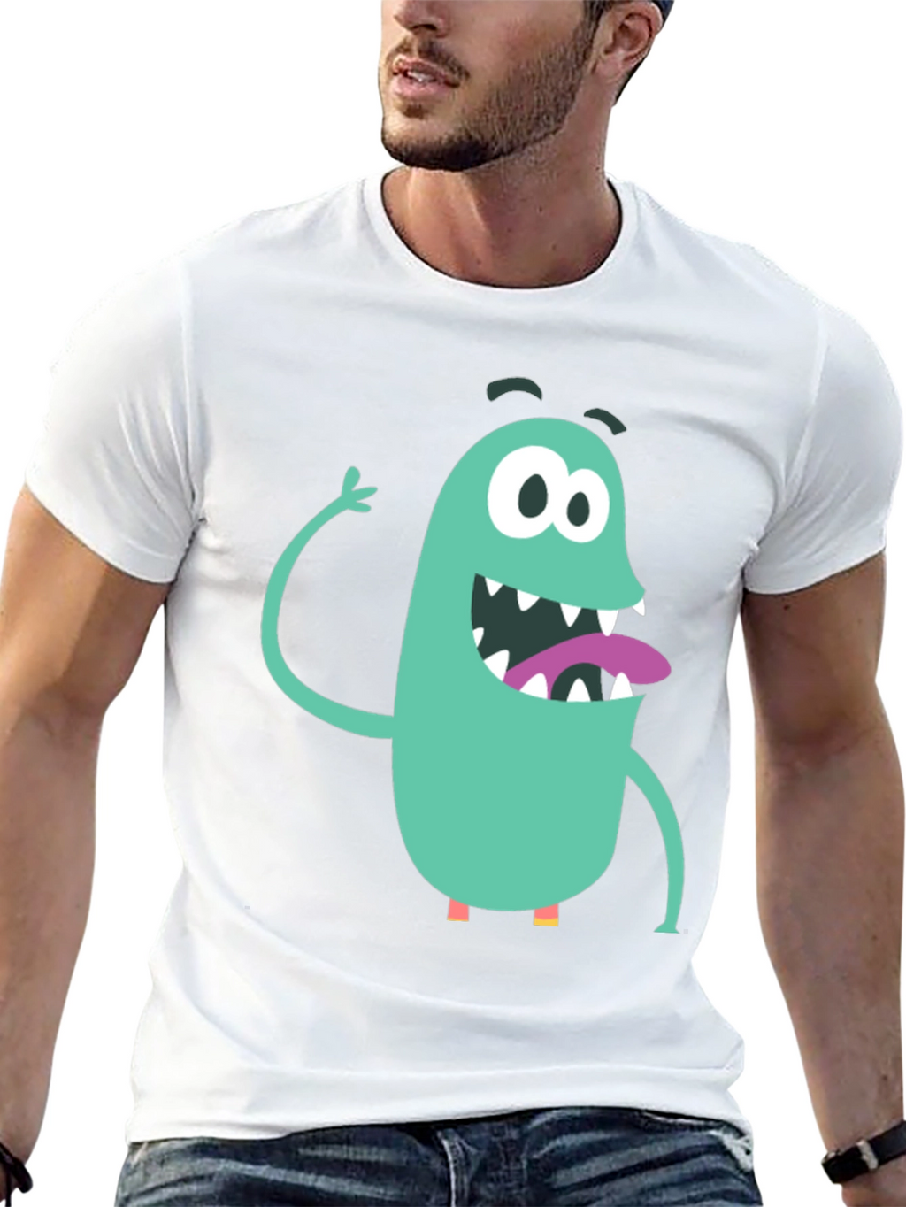 Monster Graphic T-Shirt - Fun Cartoon Design