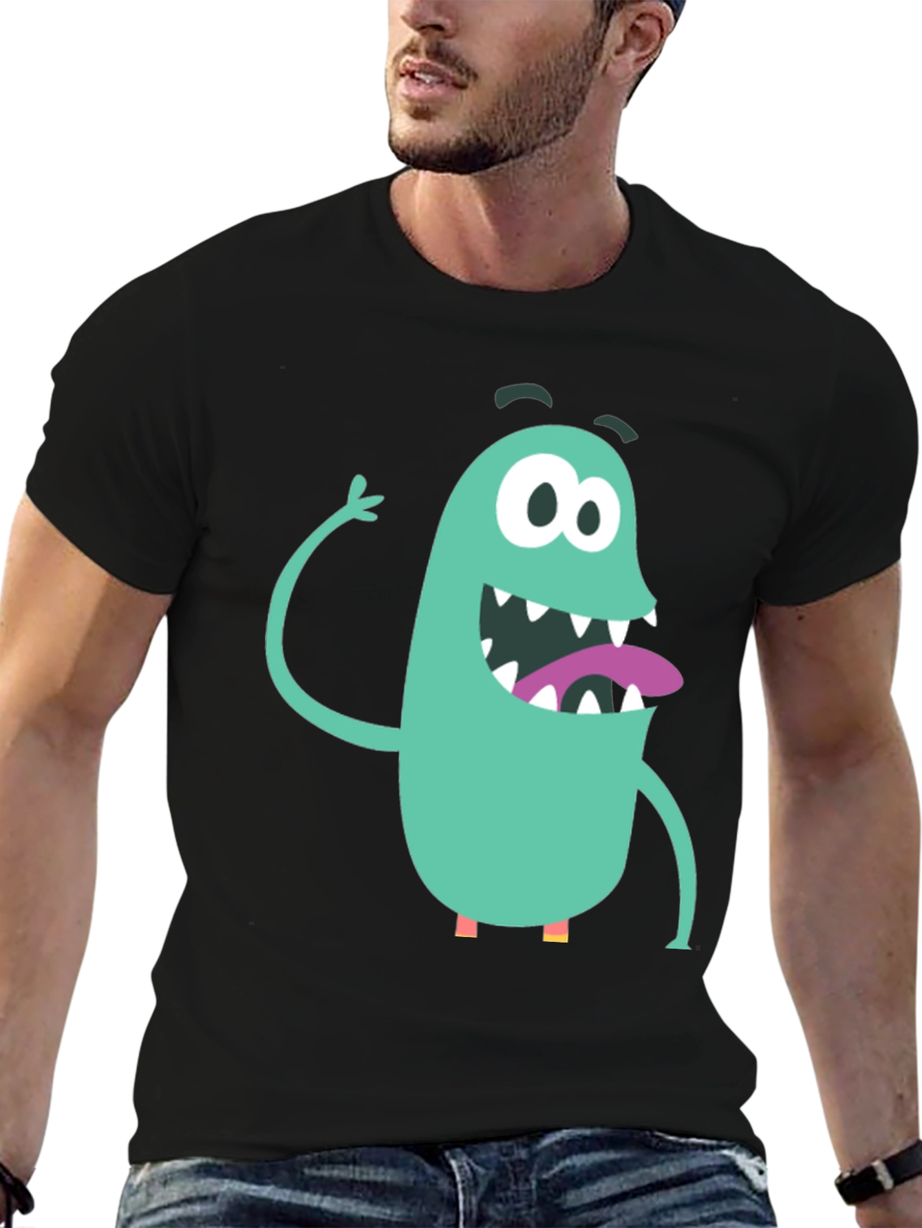 Monster Graphic T-Shirt - Fun Cartoon Design