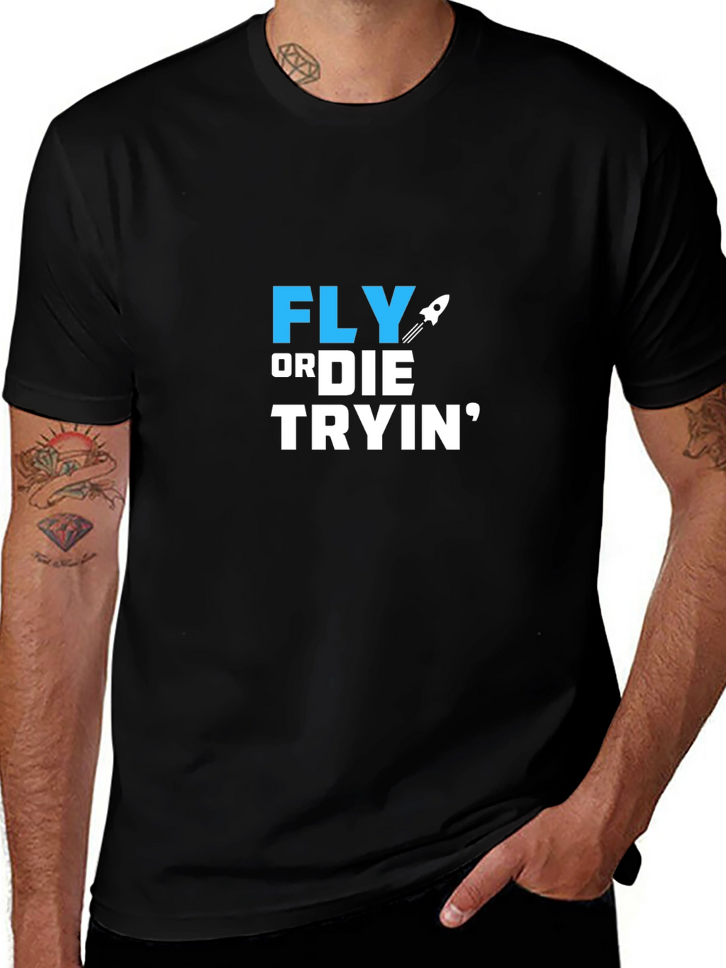 Fly or Die Tryin Graphic T-Shirt