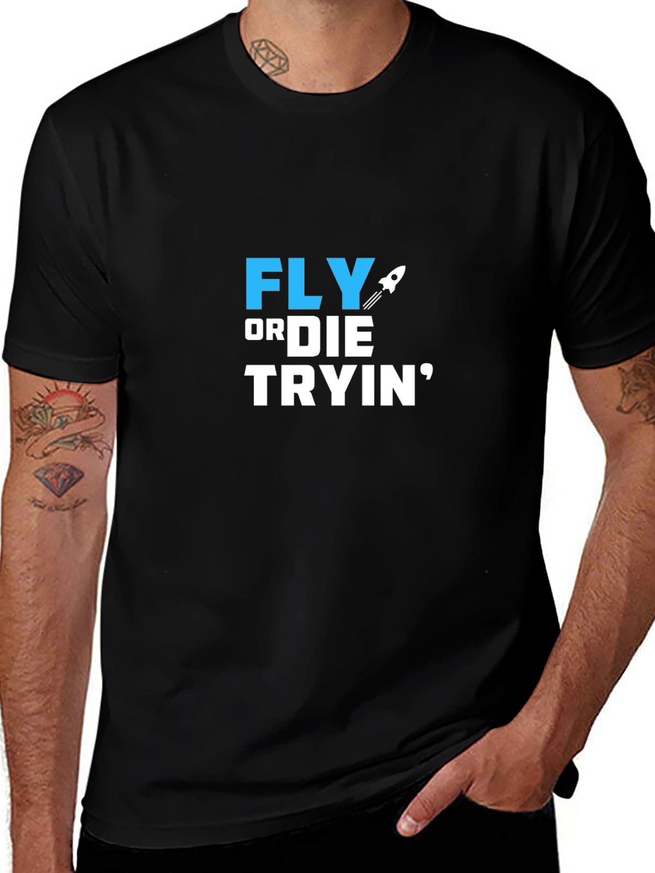 Fly or Die Tryin Graphic T-Shirt