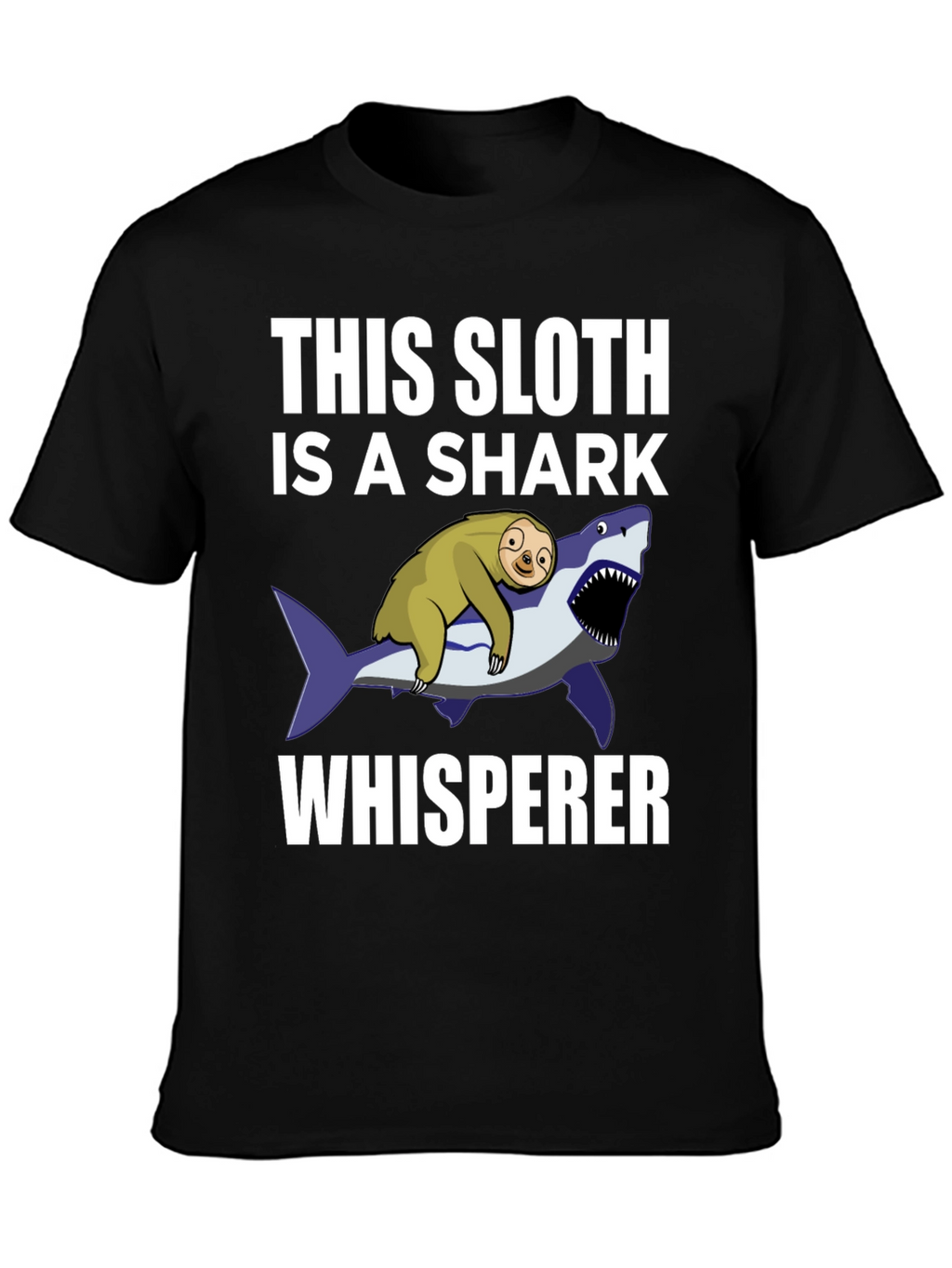 Sloth Shark Whisperer Graphic Tee