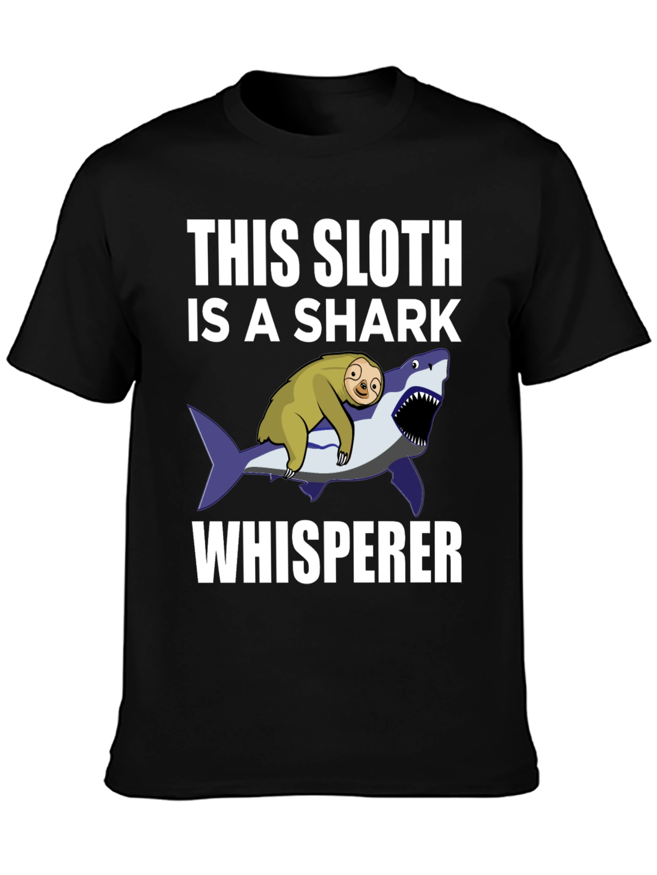 Sloth Shark Whisperer Graphic Tee