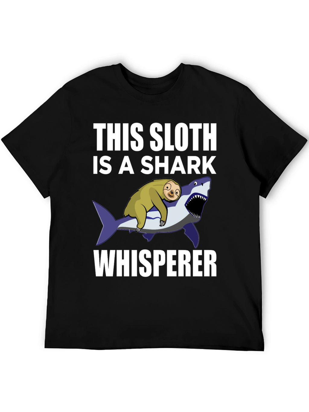 Sloth Shark Whisperer Graphic Tee
