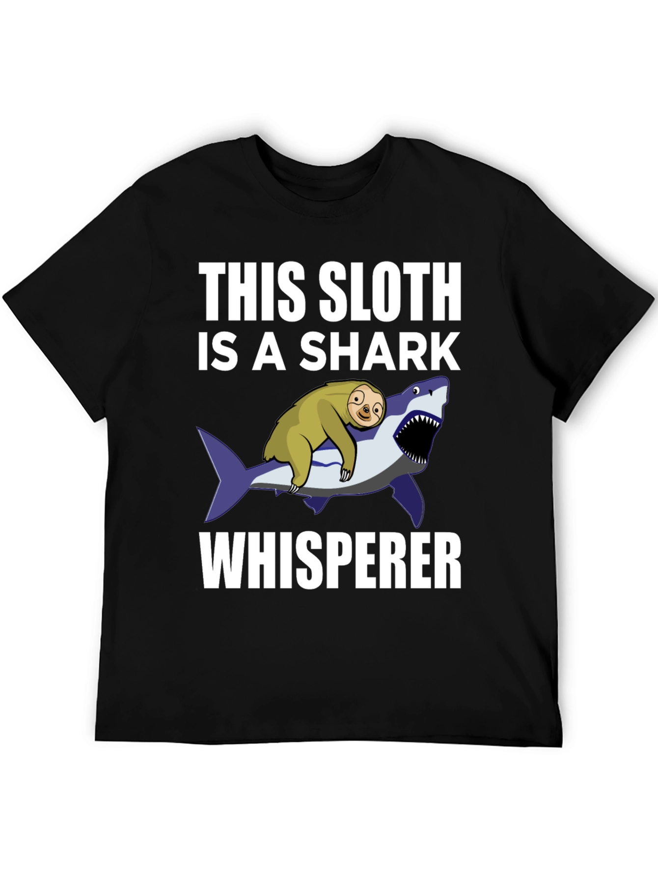 Sloth Shark Whisperer Graphic Tee