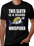 Sloth Shark Whisperer Graphic Tee
