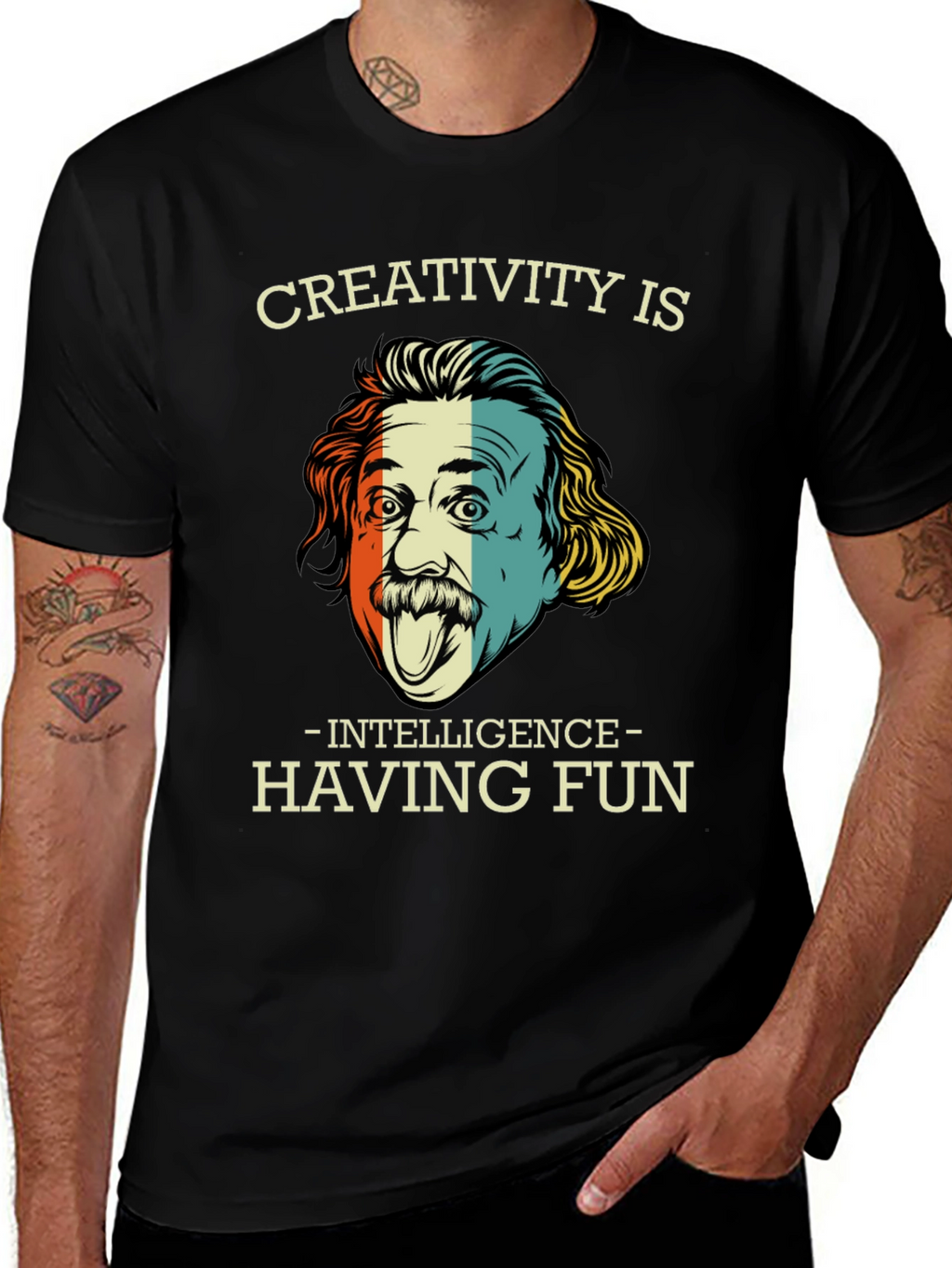 Creativity is Intelligence Funny Graphic T-Shirt