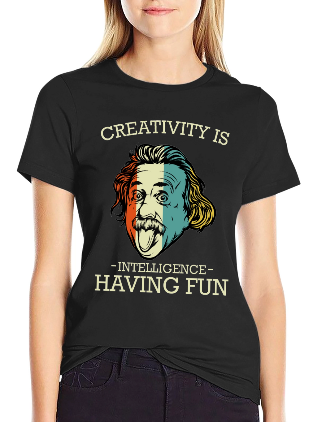 Creativity is Intelligence Funny Graphic T-Shirt