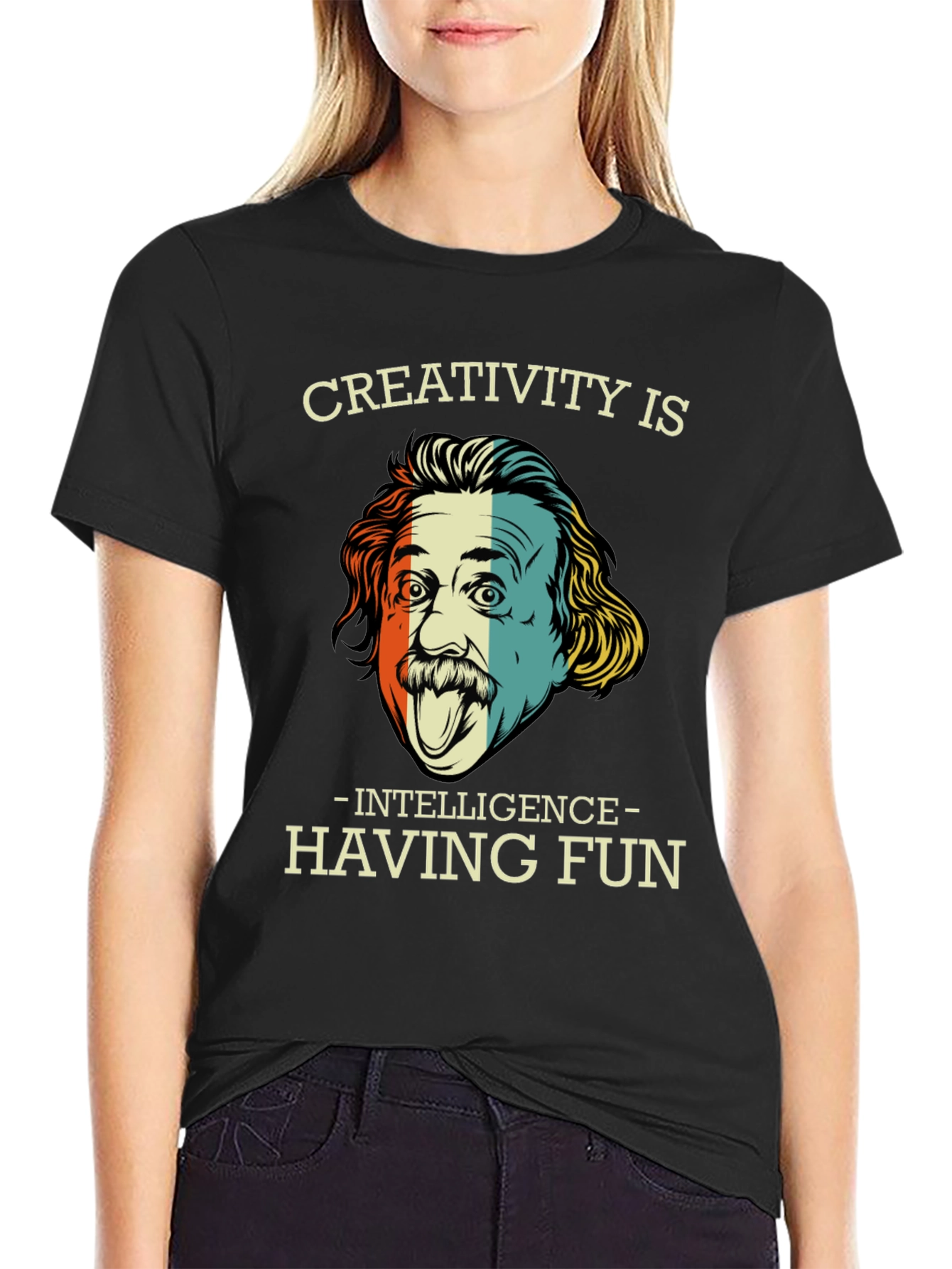 Creativity is Intelligence Funny Graphic T-Shirt