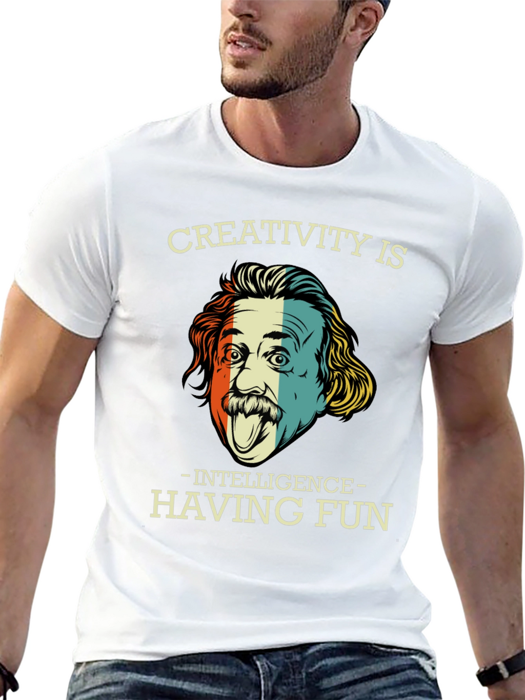 Creativity is Intelligence Funny Graphic T-Shirt