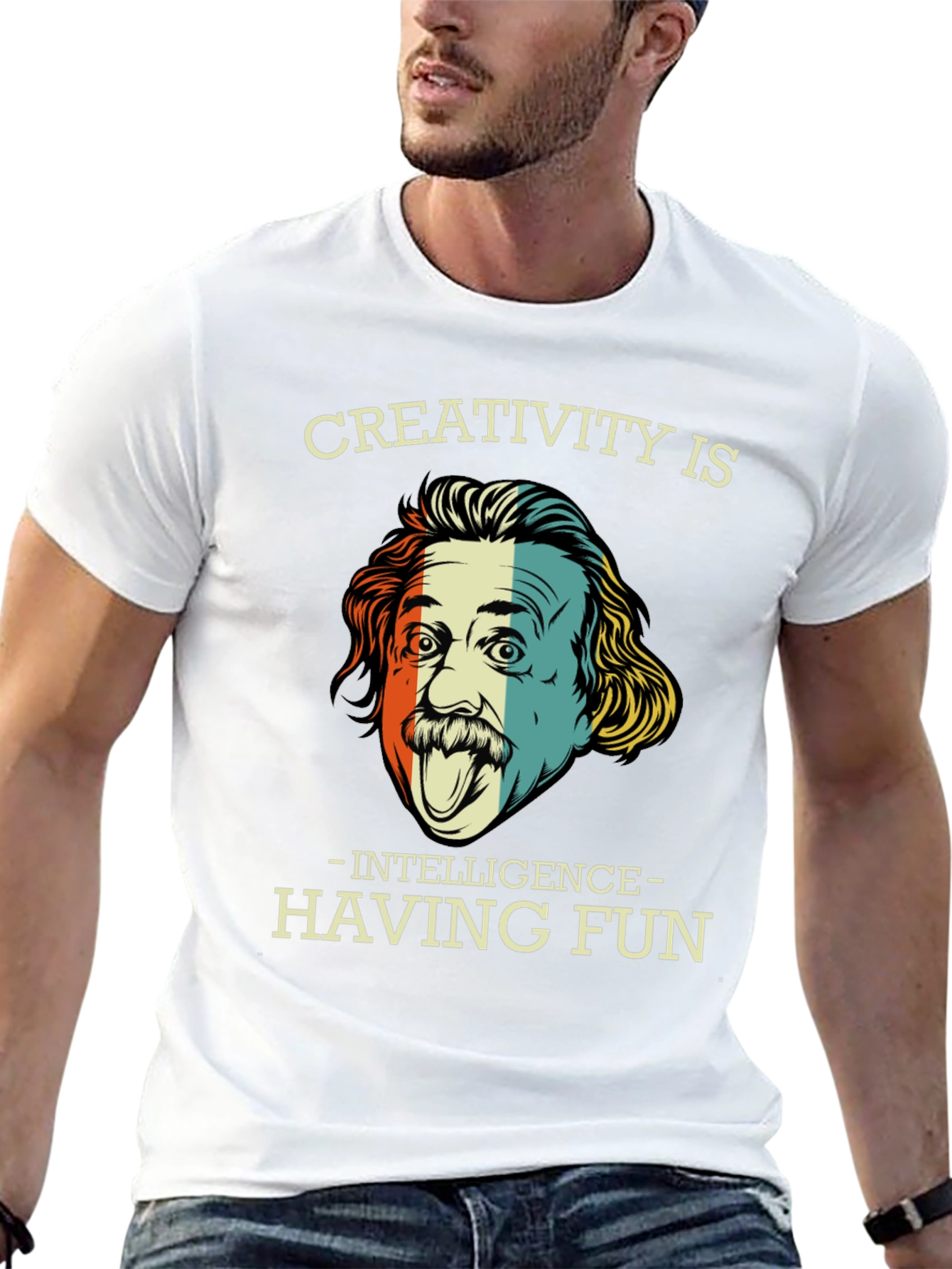 Creativity is Intelligence Funny Graphic T-Shirt