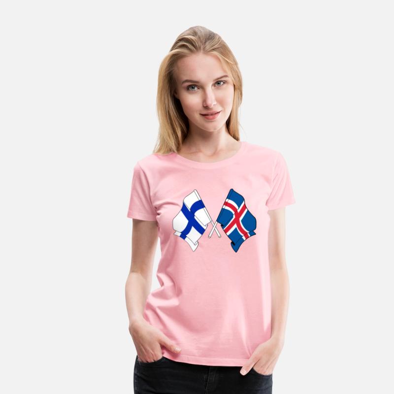 Flag Finland, Iceland Flag Crossed