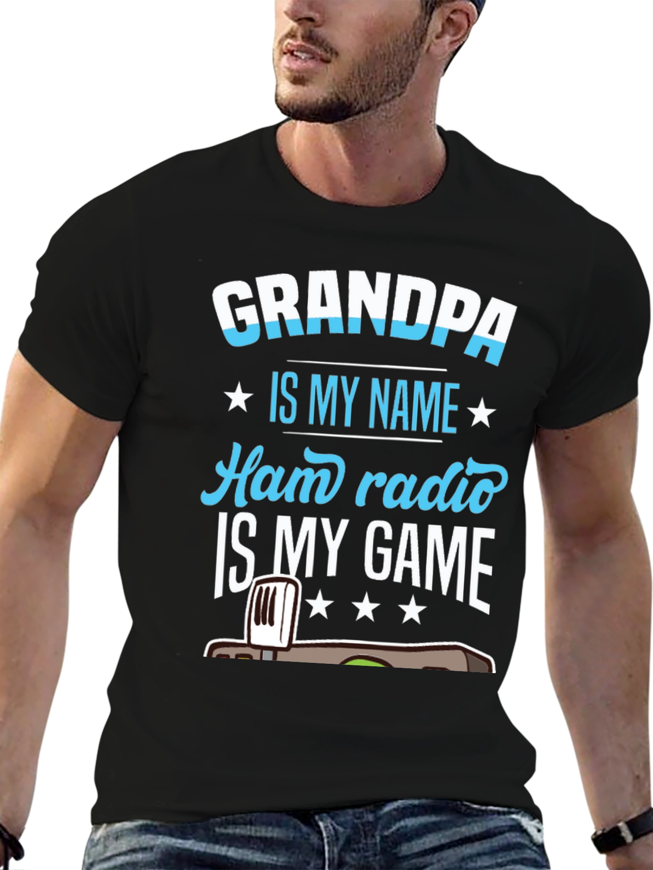 Grandpa Ham Radio Gamer T-Shirt