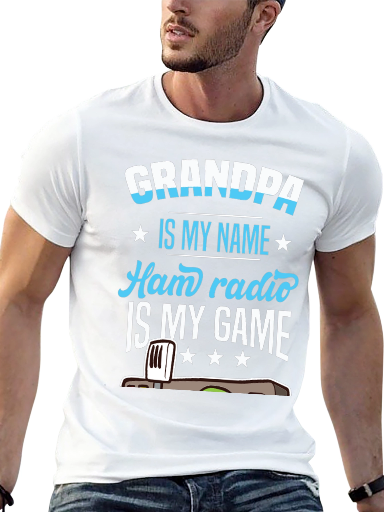 Grandpa Ham Radio Gamer T-Shirt