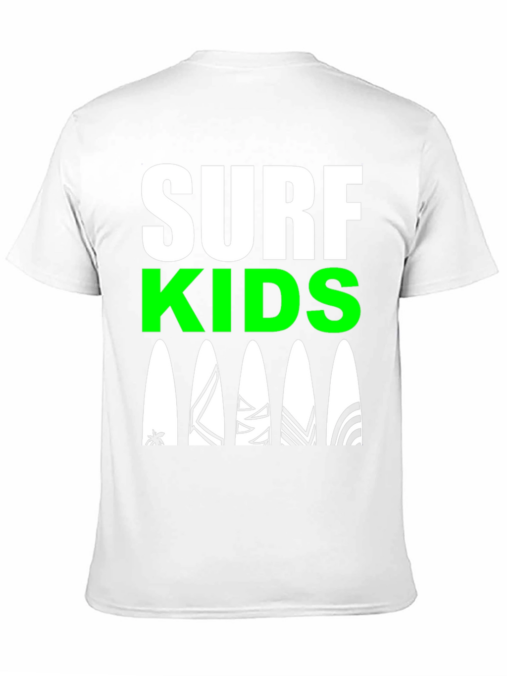 Surf Kids Graphic Tee - Black Cotton Surfboard Design