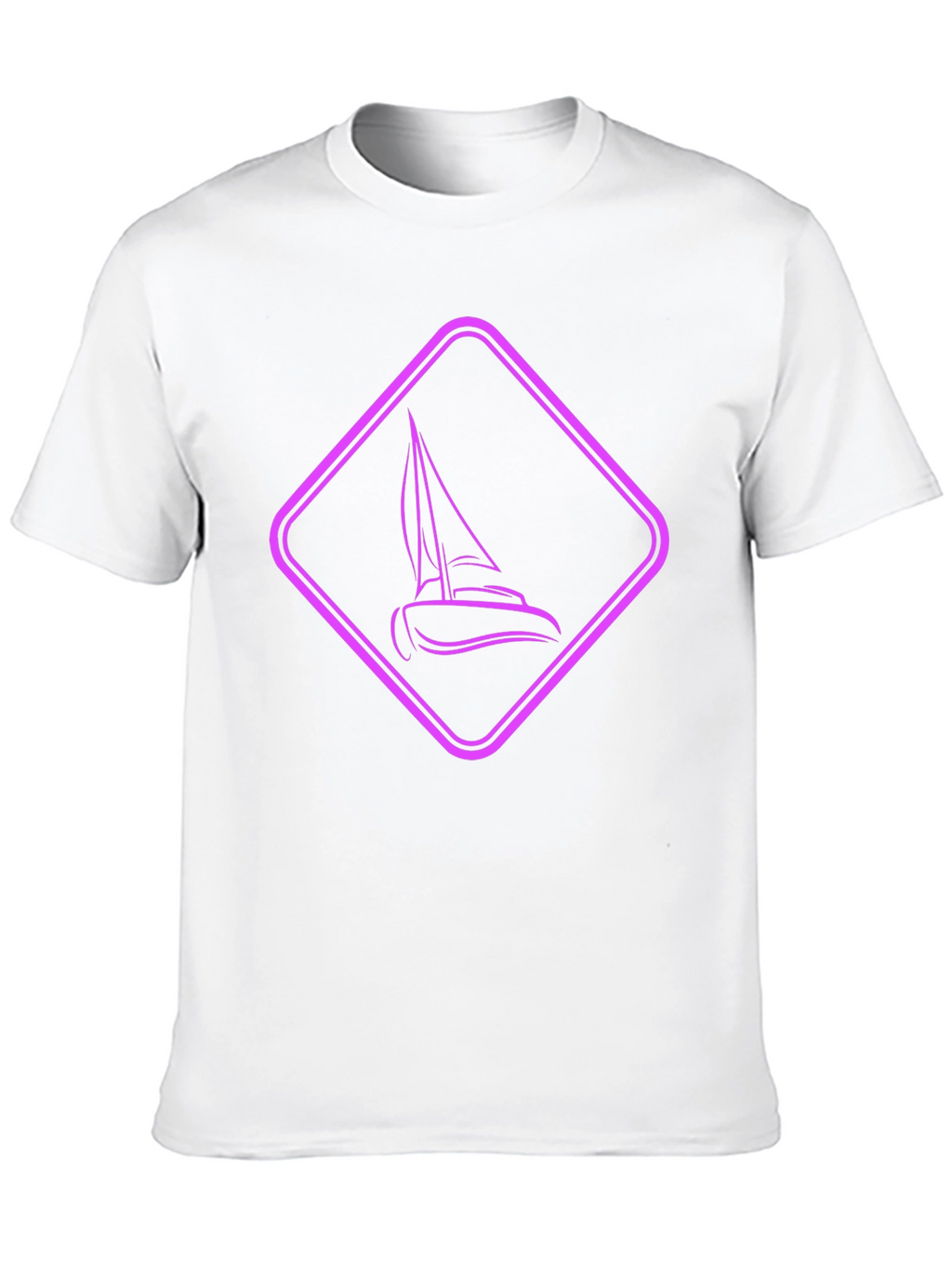 Sailboat Graphic Tee - Modern Black Shirt