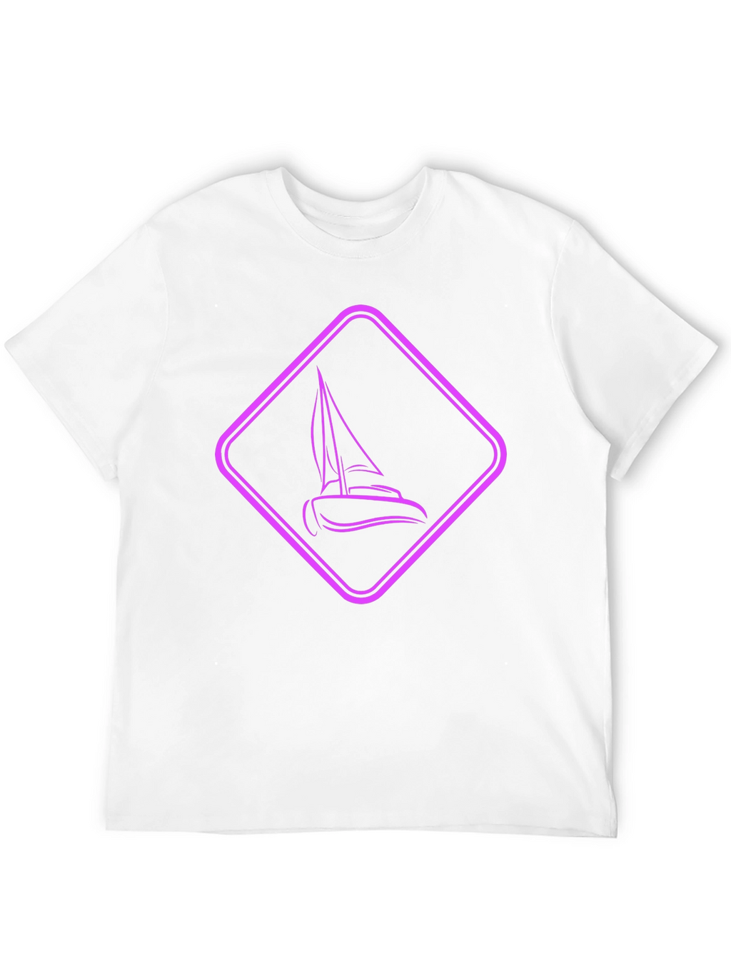 Sailboat Graphic Tee - Modern Black Shirt