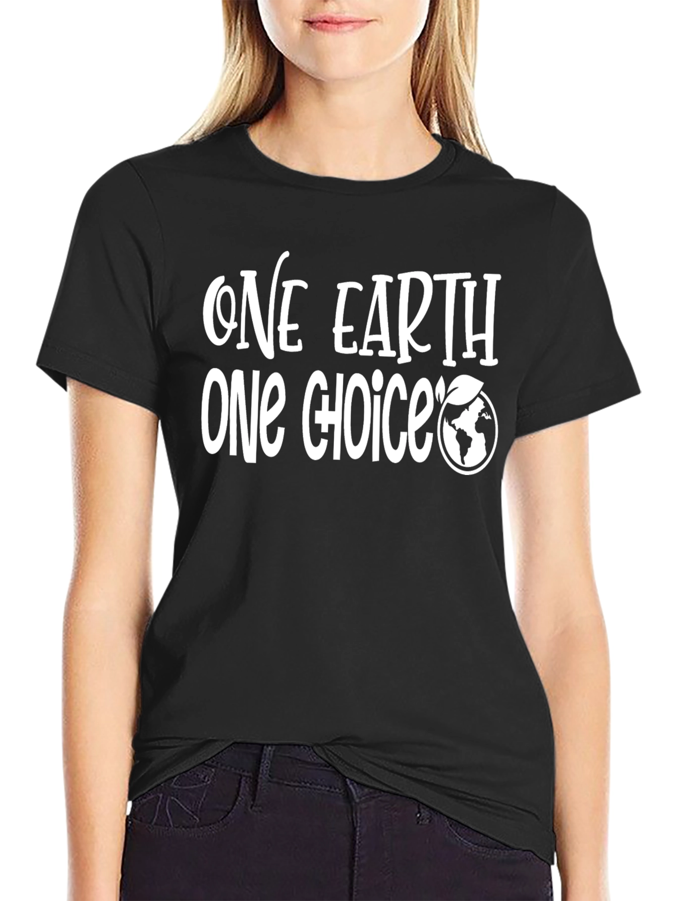 One Earth One Choice Graphic Tee - Eco-Friendly T-Shirt