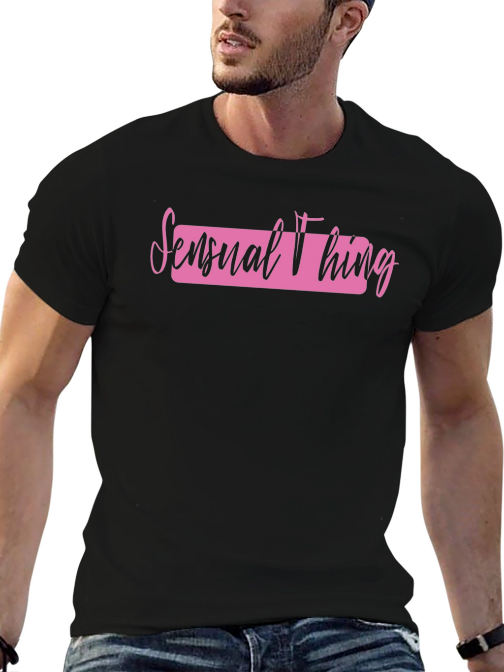 Sensual Thing Graphic T-Shirt - Black