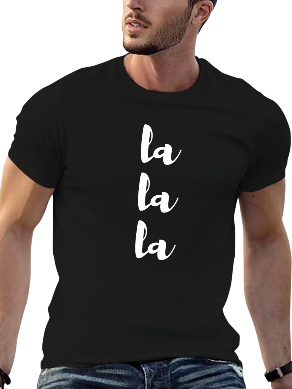 La La La Graphic Tee - Trendy Casual T-Shirt