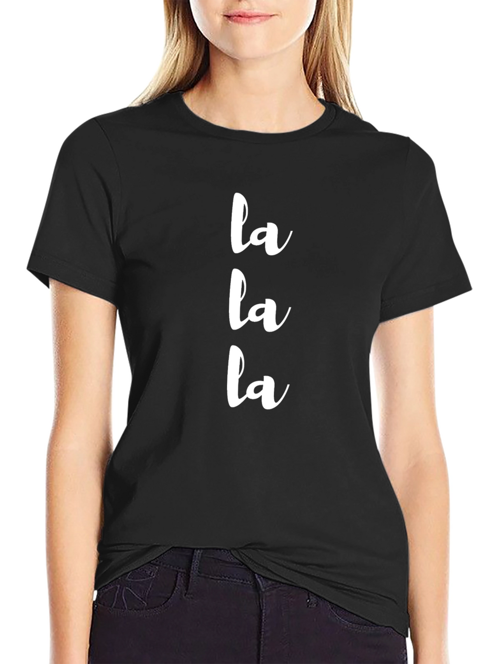 La La La Graphic Tee - Trendy Casual T-Shirt