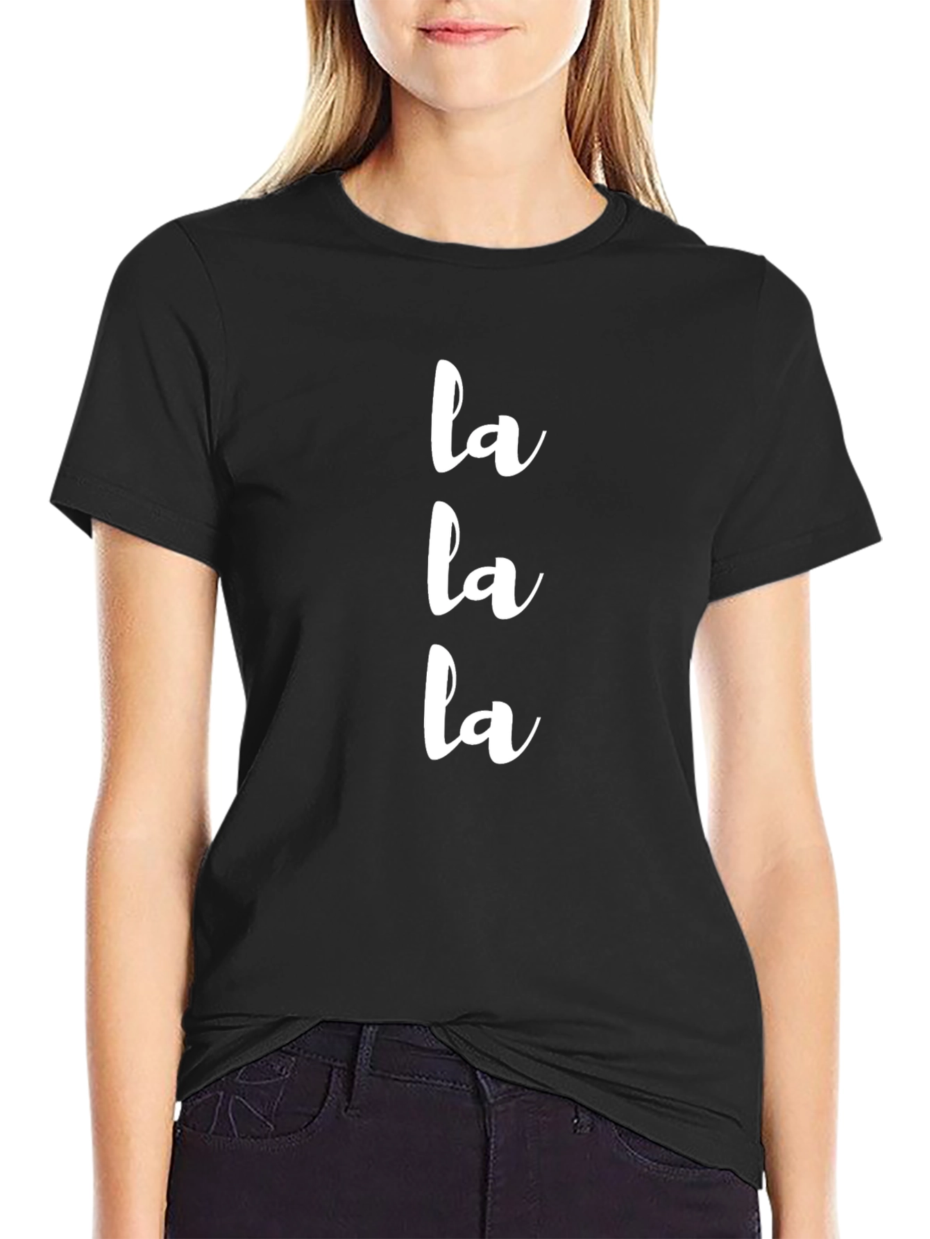 La La La Graphic Tee - Trendy Casual T-Shirt