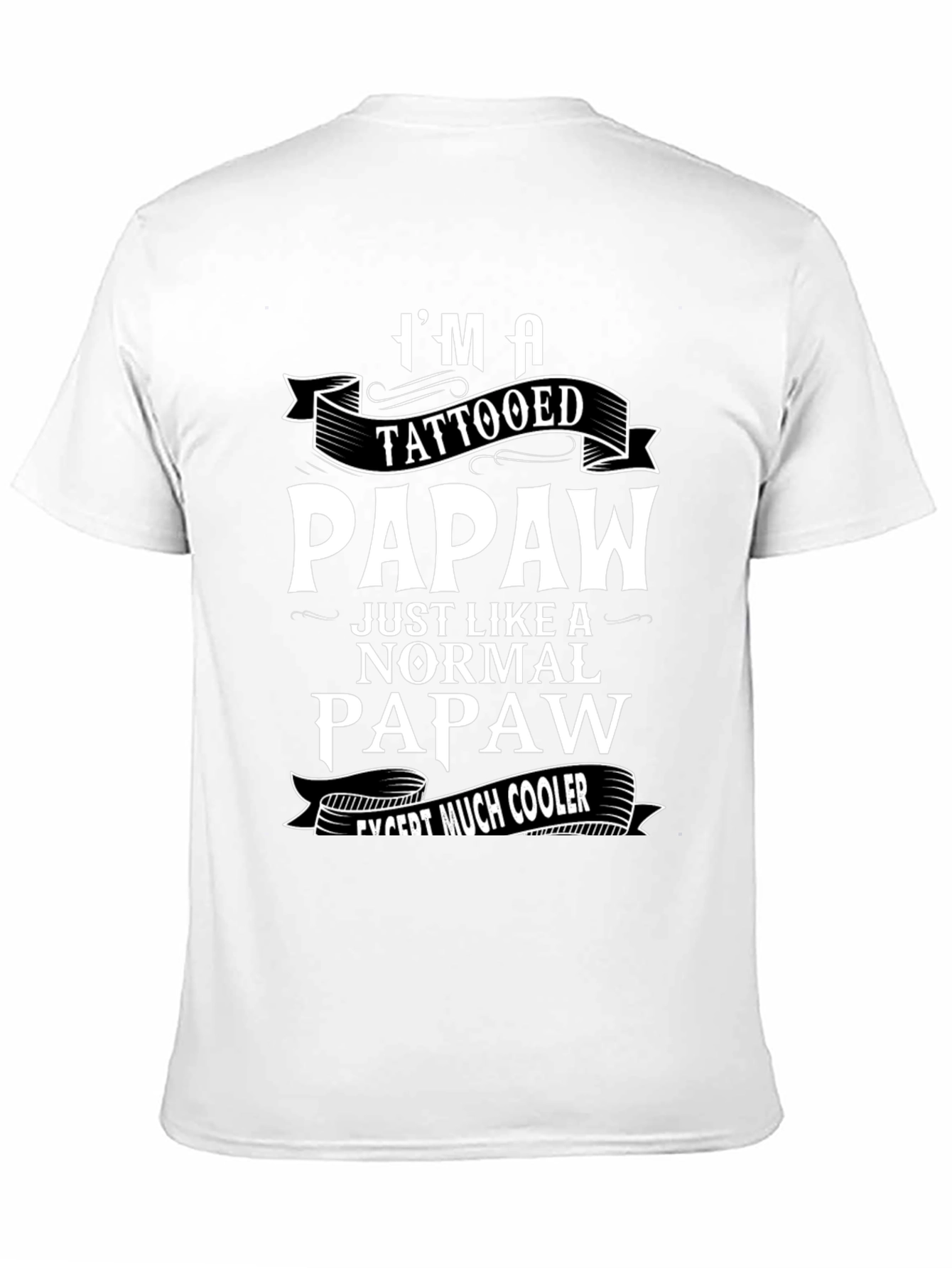 Tattooed Papaw Funny Graphic T-Shirt
