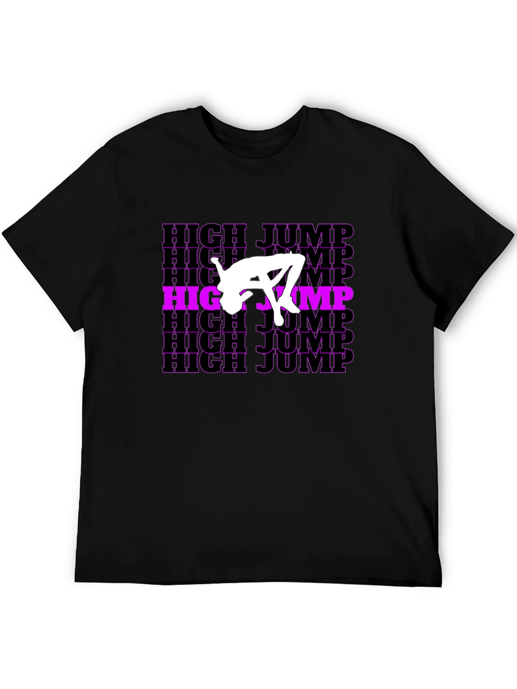 High Jump Graphic T-Shirt - Black Cotton Tee