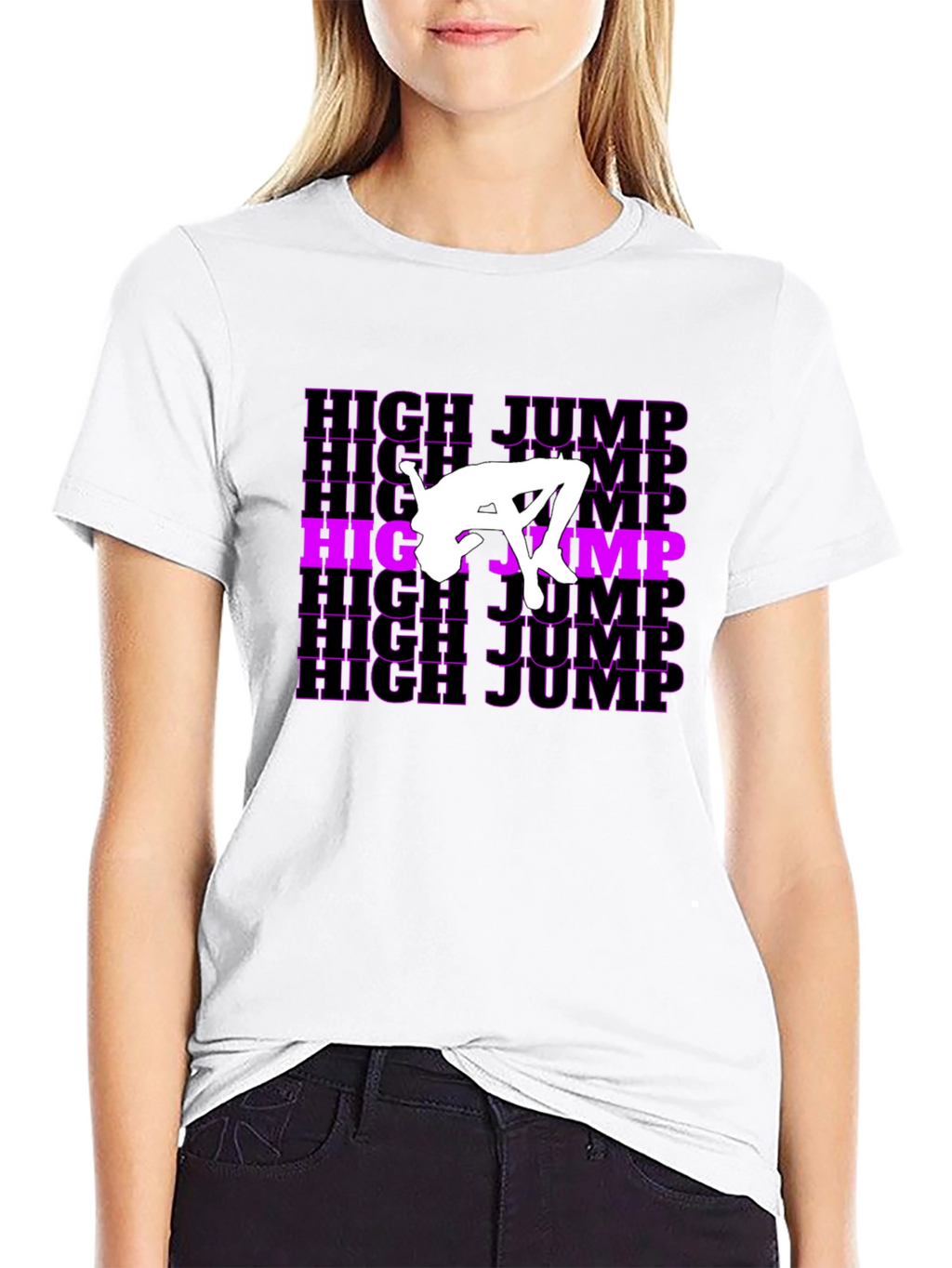 High Jump Graphic T-Shirt - Black Cotton Tee