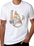 Geometric Sloth T-Shirt - Modern Art Tee