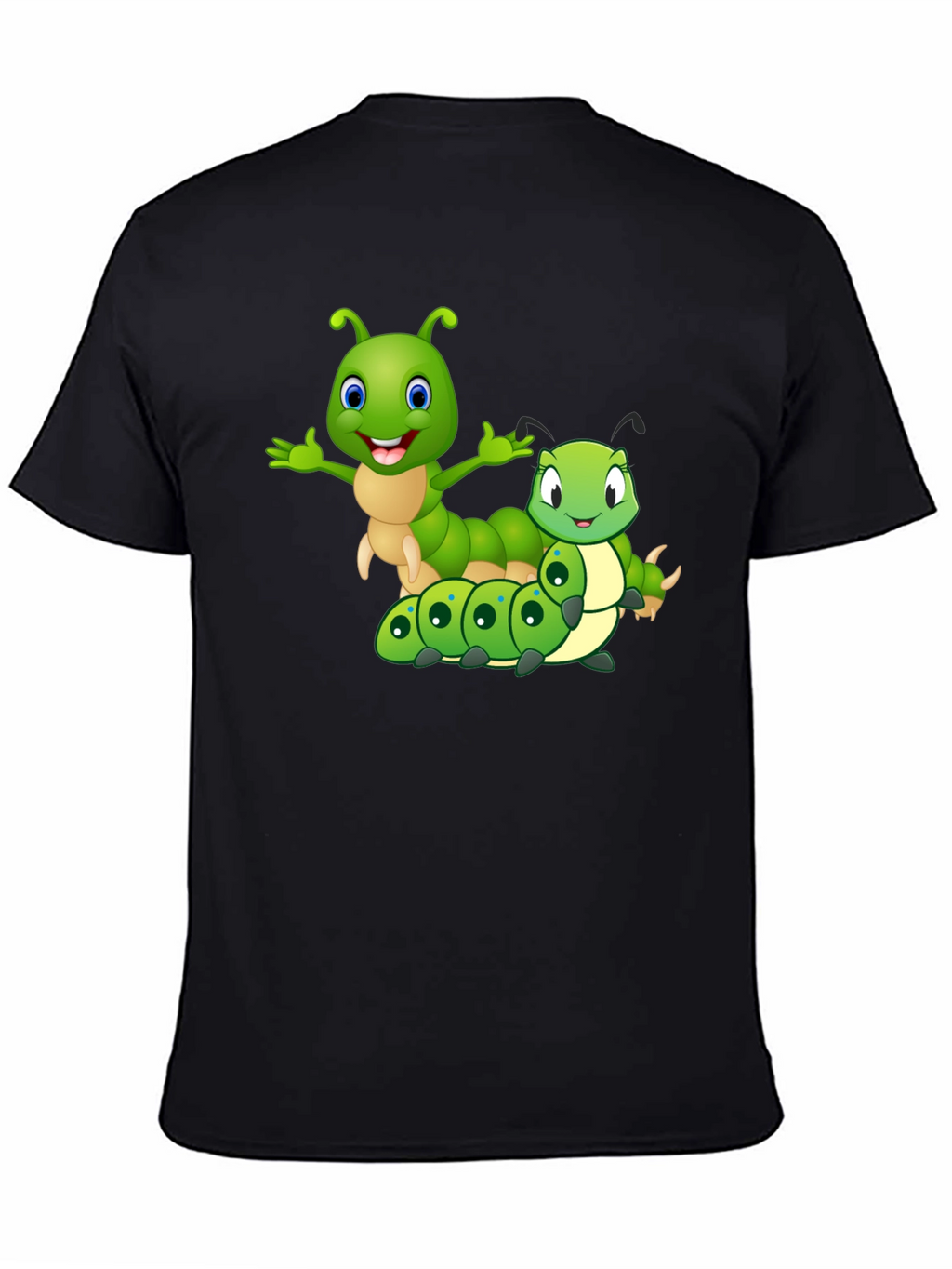 Cartoon Caterpillar Graphic T-Shirt