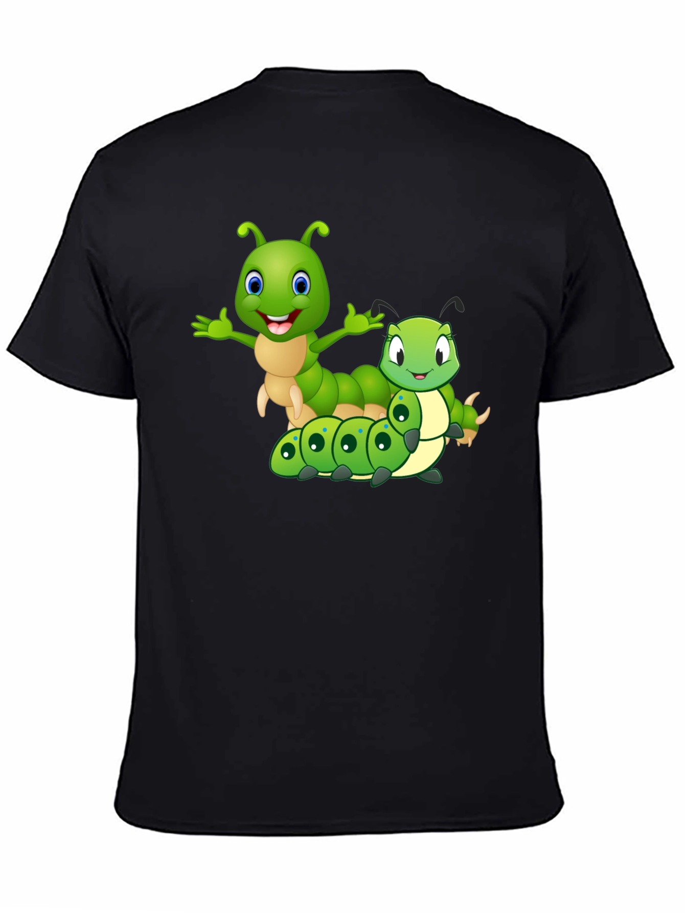 Cartoon Caterpillar Graphic T-Shirt
