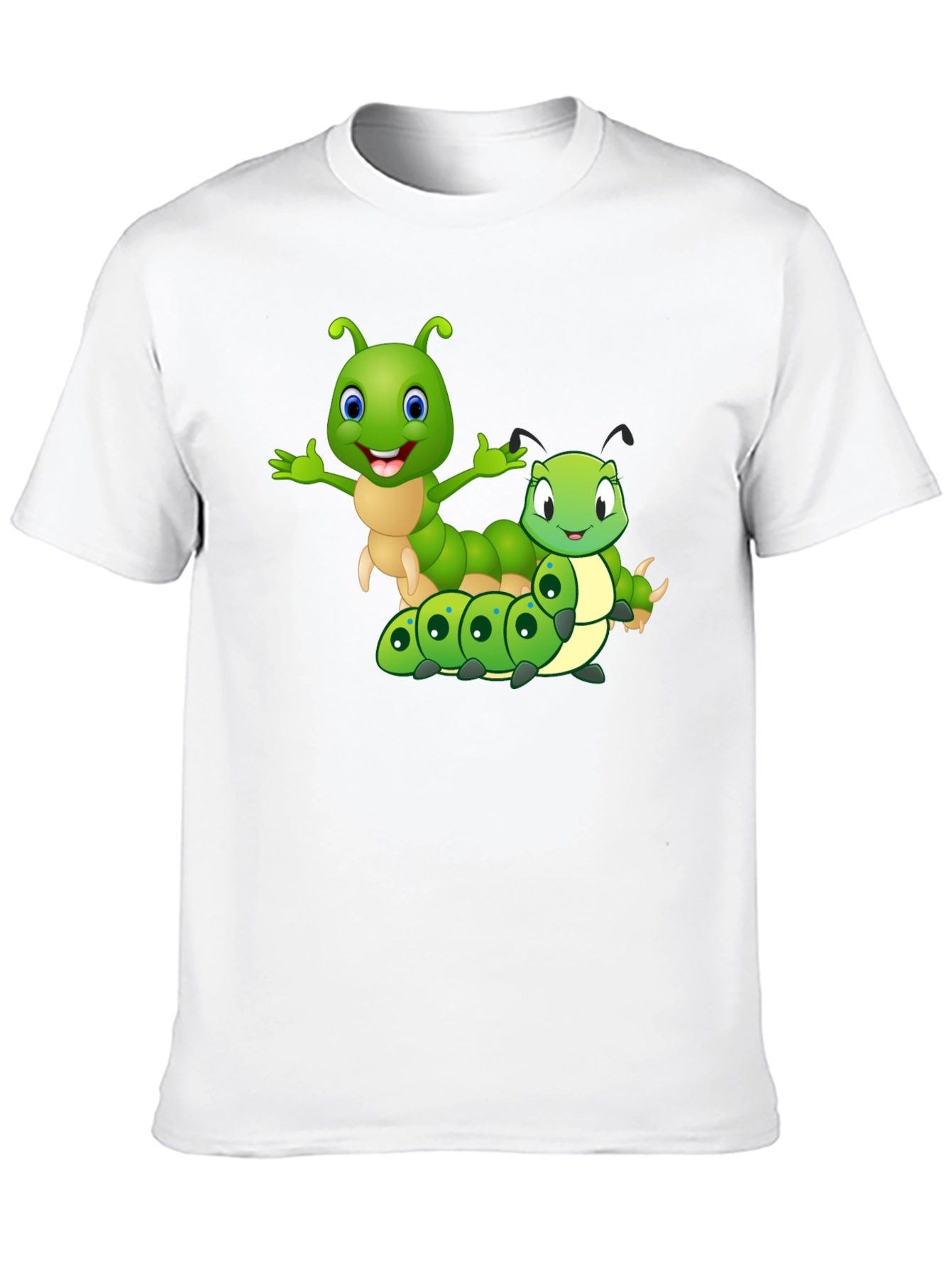 Cartoon Caterpillar Graphic T-Shirt