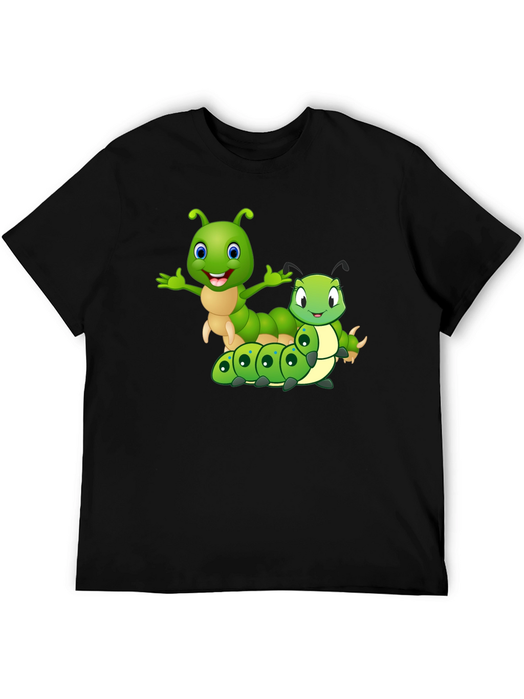 Cartoon Caterpillar Graphic T-Shirt